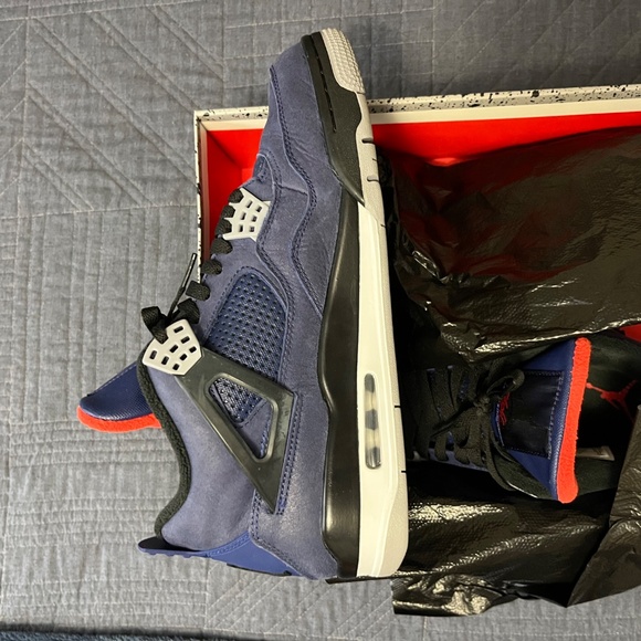 Men’s Jordan Retro 4 Winter Loyal Blue Size 11 - Picture 2 of 7